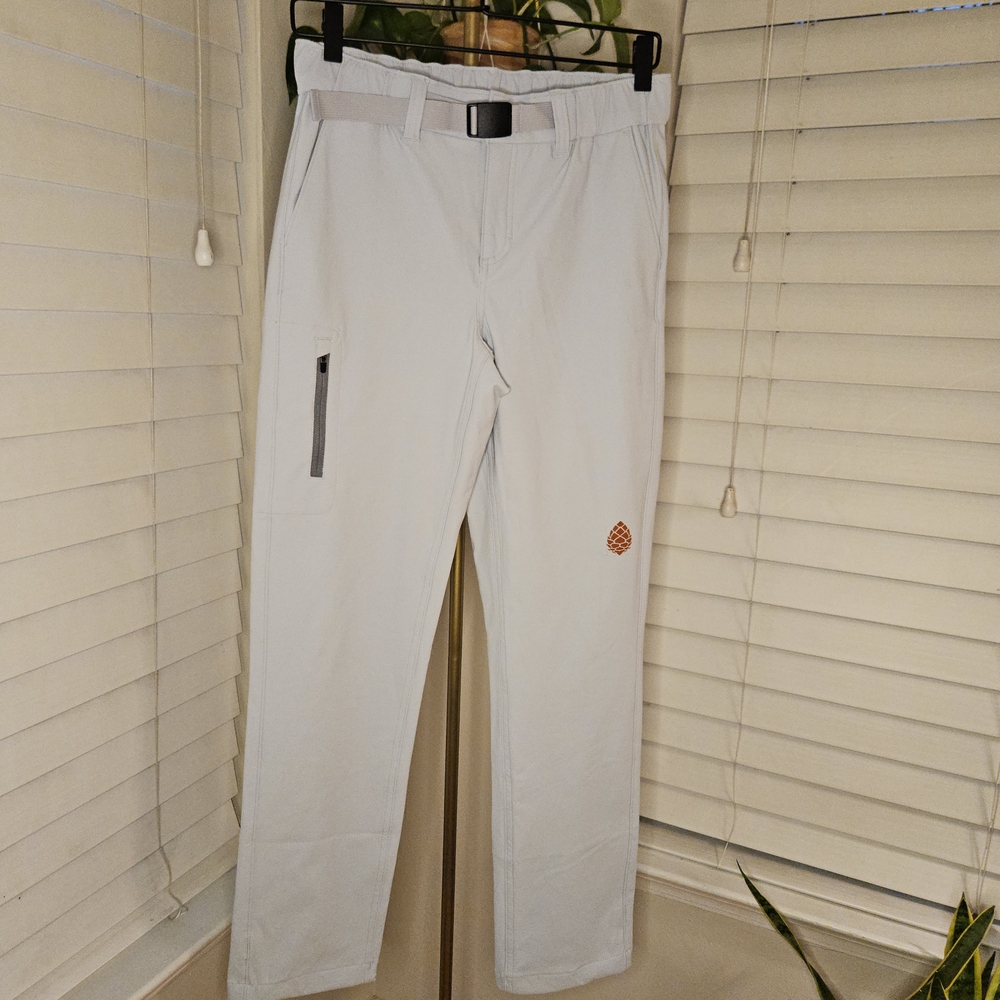 Stio Gray Cargo Jumpsuit with Functional Design